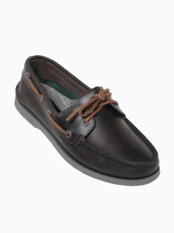 Sale Sperry a o 2eye burnish leather Grey