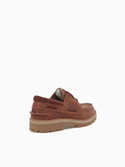 Hot Sperry a o 3eye lug leather Tan