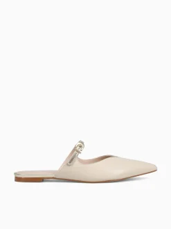 Discount Soleil agnella offwht champagne veneto metal Off White