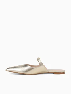Discount Soleil agnella offwht champagne veneto metal Off White