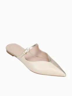 Discount Soleil agnella offwht champagne veneto metal Off White