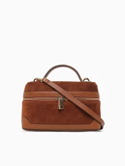 Outlet LF alba cuoio suede leather Cognac