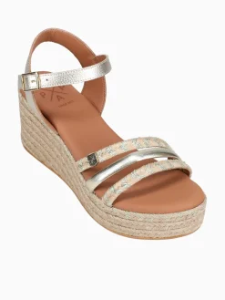 Outlet Popa albany cuerlam oro rafia leather Gold