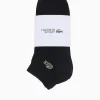 Outlet Lacoste ankle sock 1013 blk blk cotton nylon Black