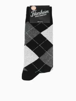 Best Florsheim argyle cotton nylon Black