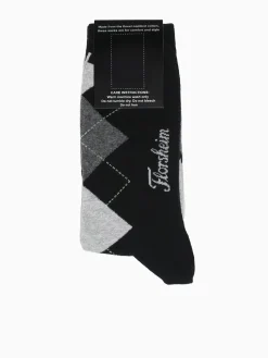 Best Florsheim argyle cotton nylon Black