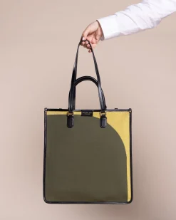 Outlet MY-BEST BAG atena garden tote jungle Gold