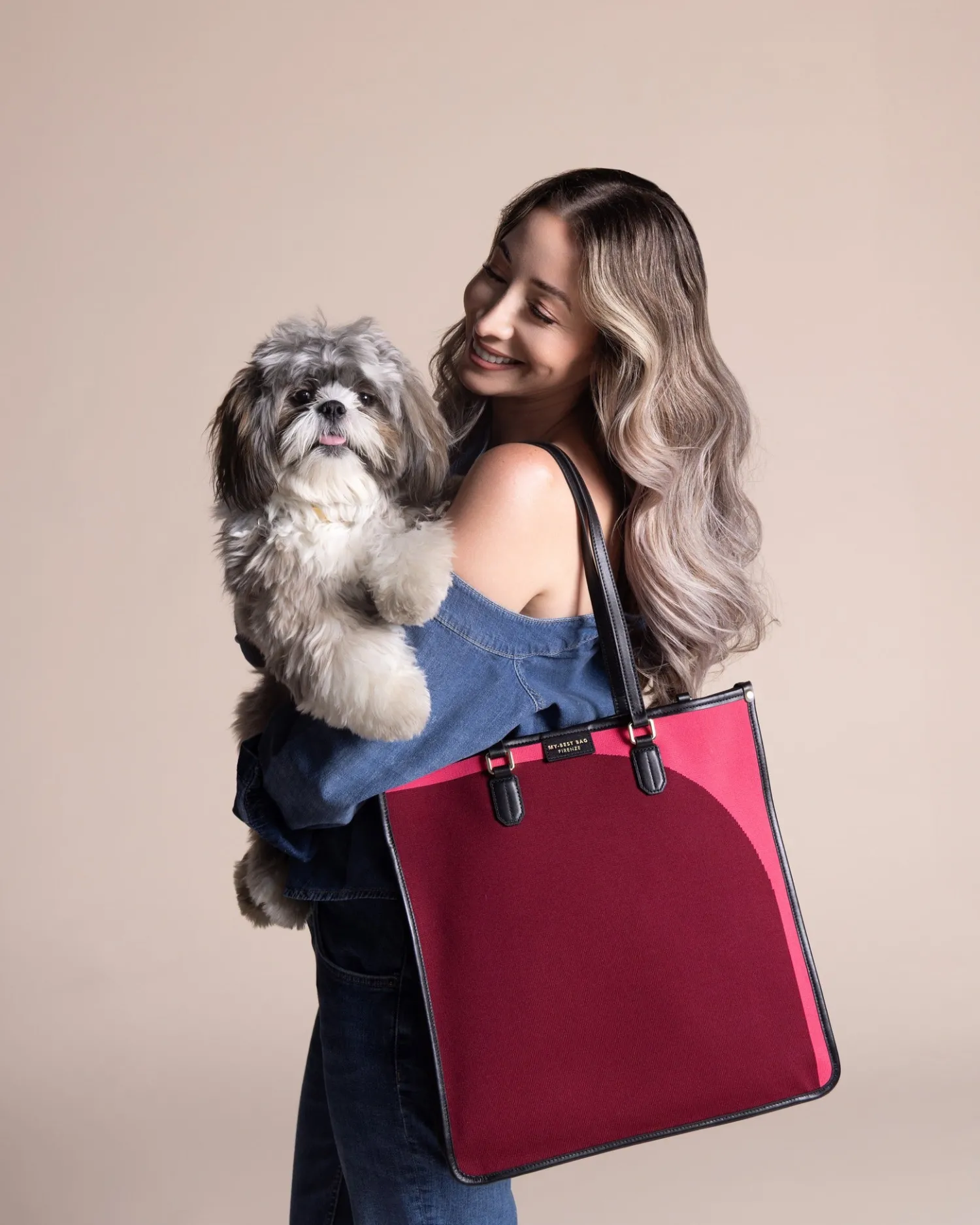 Discount MY-BEST BAG atena garden tote mumbay Pink