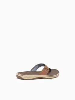 Sale Sperry baitfish thong 1048719 dk. lea Tan