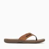 Discount Sperry baitfish thong leather Brown