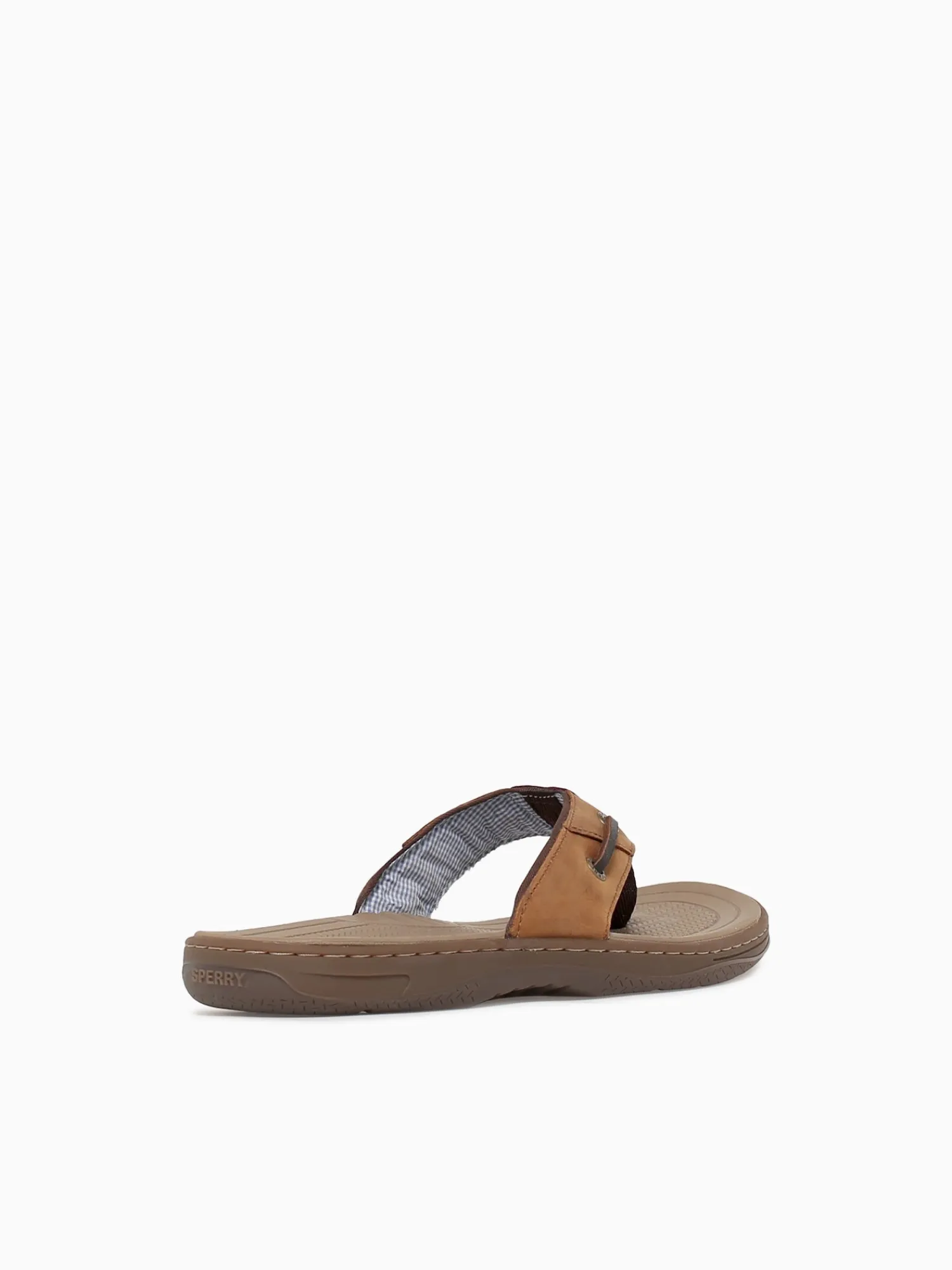 Discount Sperry baitfish thong leather Brown