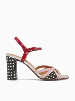 Sale Chie Mihara bemon rose negro rojo sucre dotman Multi