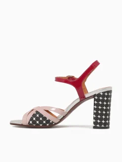 Sale Chie Mihara bemon rose negro rojo sucre dotman Multi