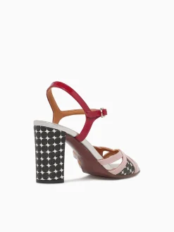Sale Chie Mihara bemon rose negro rojo sucre dotman Multi