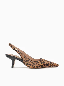 Clearance Sam Edelman bianka sling granada tan leopard Black Brown