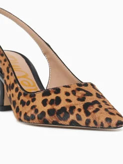 Clearance Sam Edelman bianka sling granada tan leopard Black Brown