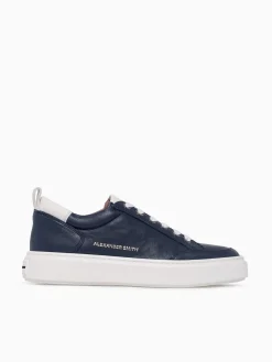 New ALEXANDER SMITH bond man blue white leather Blue Multi