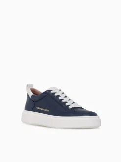 New ALEXANDER SMITH bond man blue white leather Blue Multi