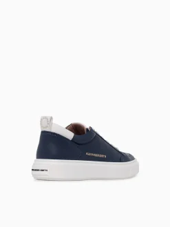New ALEXANDER SMITH bond man blue white leather Blue Multi