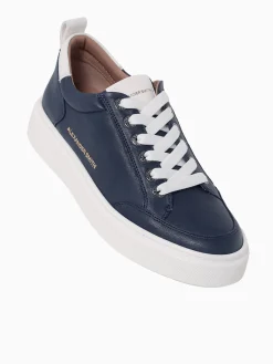 New ALEXANDER SMITH bond man blue white leather Blue Multi