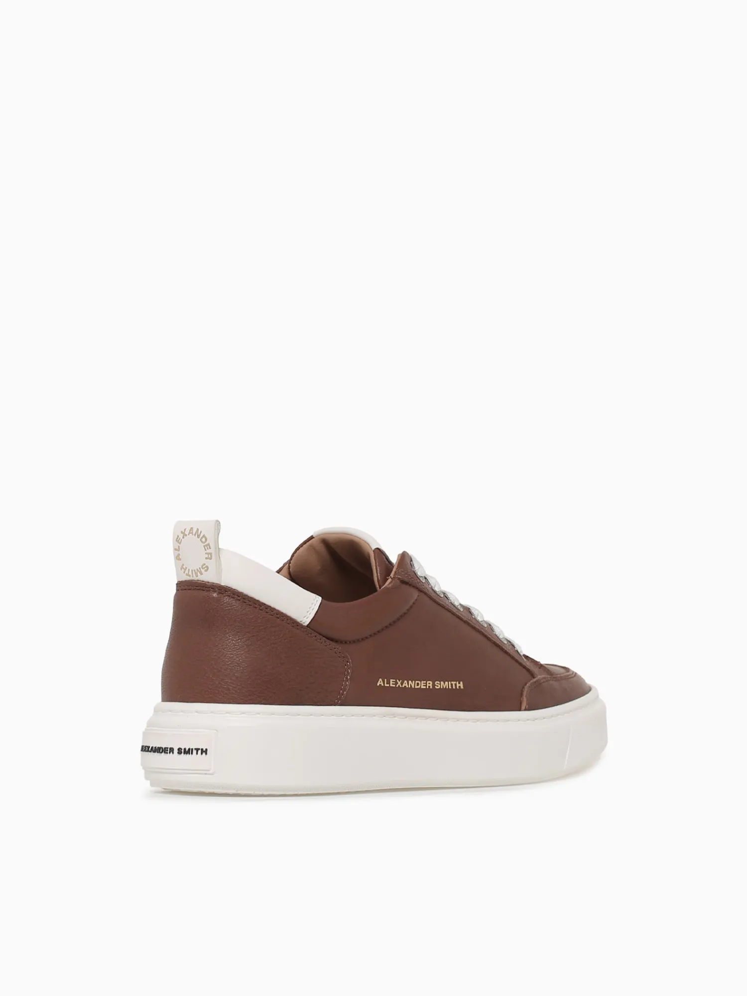 Best ALEXANDER SMITH bond man white leather Cognac