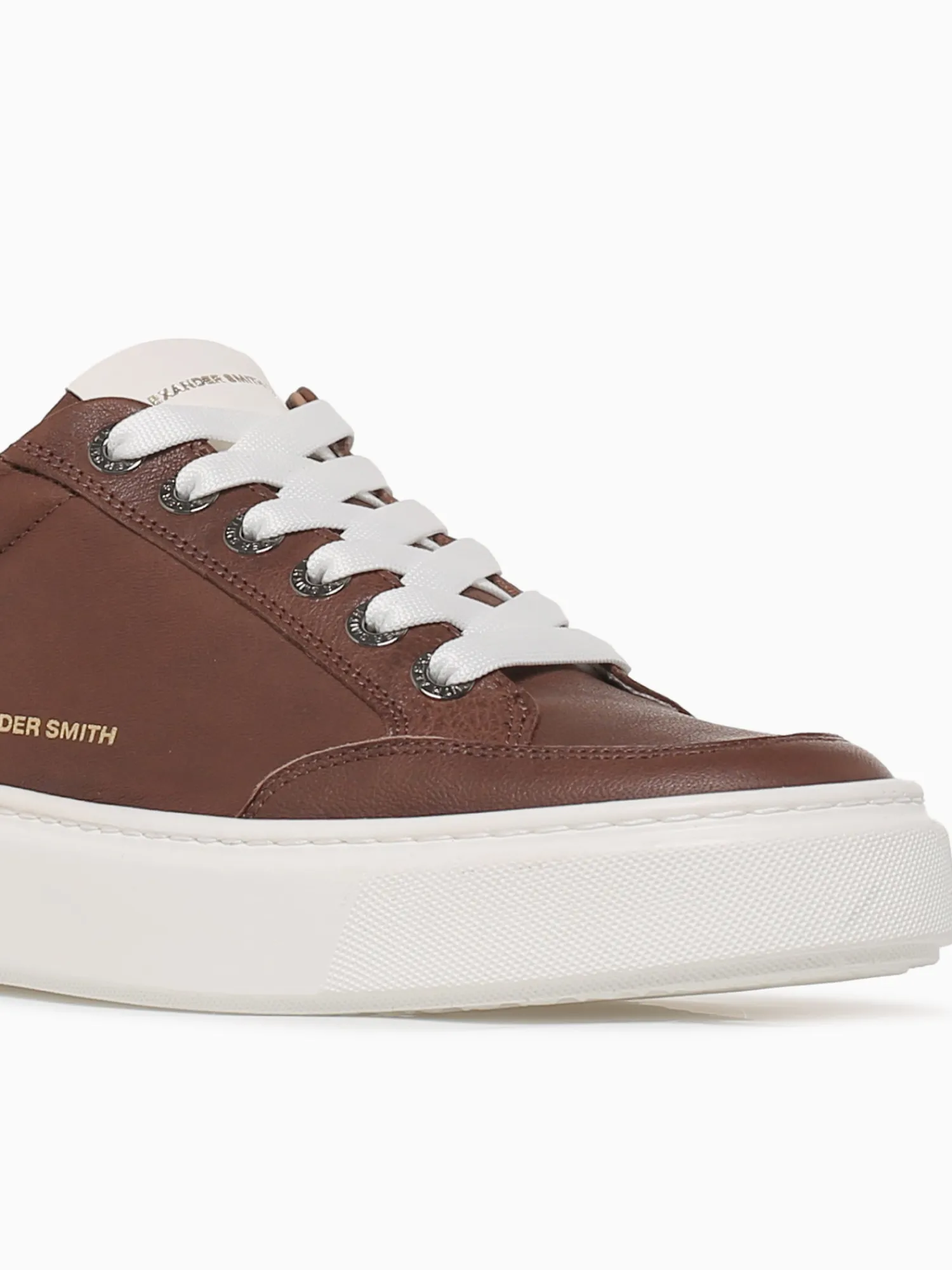 Best ALEXANDER SMITH bond man white leather Cognac