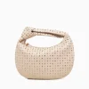 Best Melie Bianco brigitte studded large bone Light Beige