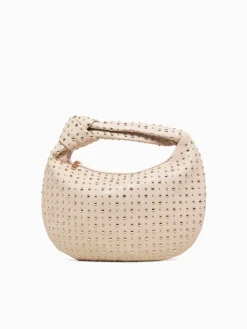 Best Melie Bianco brigitte studded large bone Light Beige