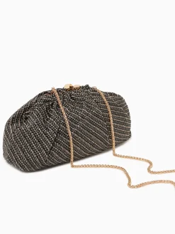 Outlet Moda Lux brisa clutch natural Black