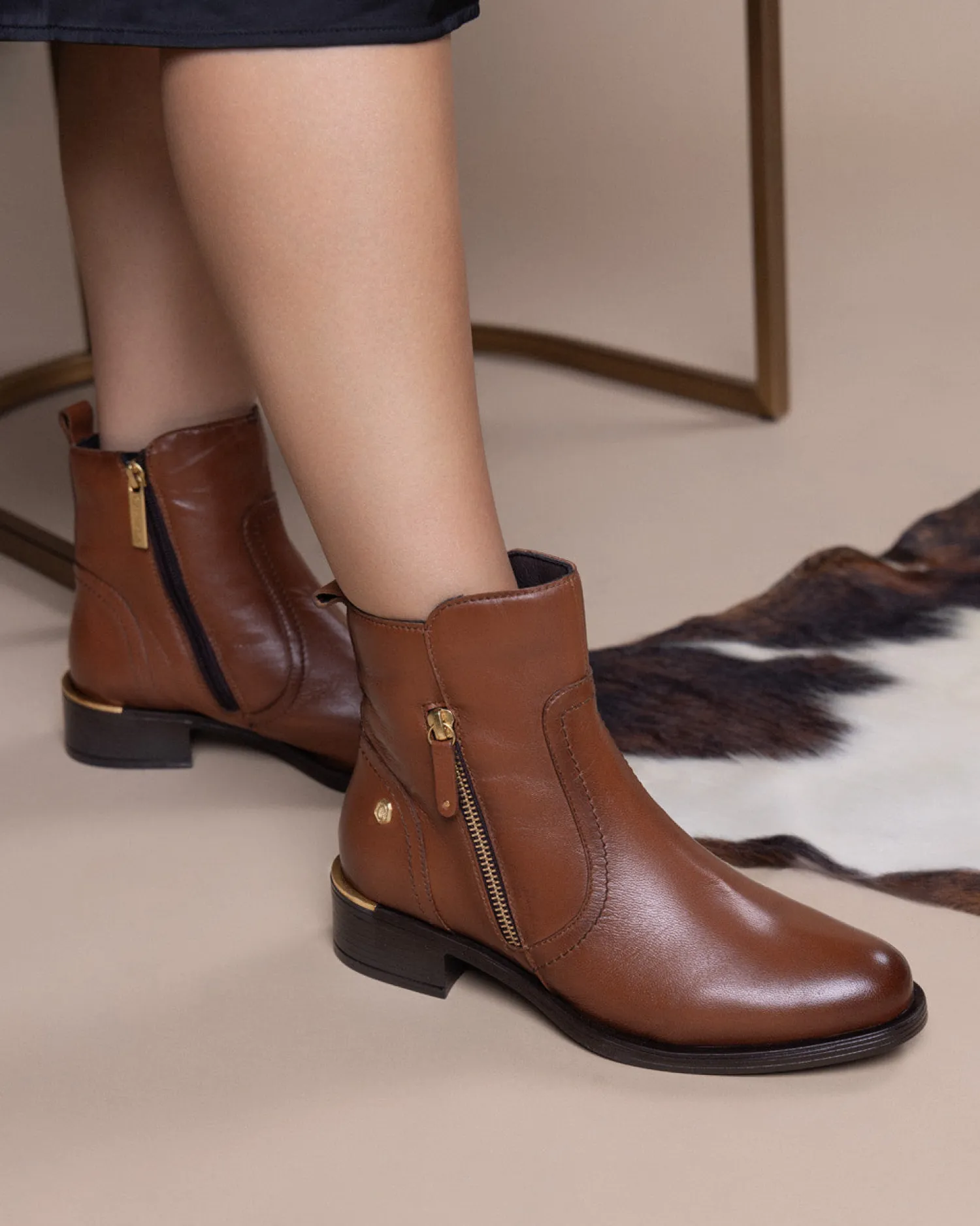 Fashion Carmela caress 162017c camel piel Cognac