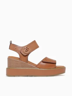 Discount Carmela caridad 162239 camel piel Cognac