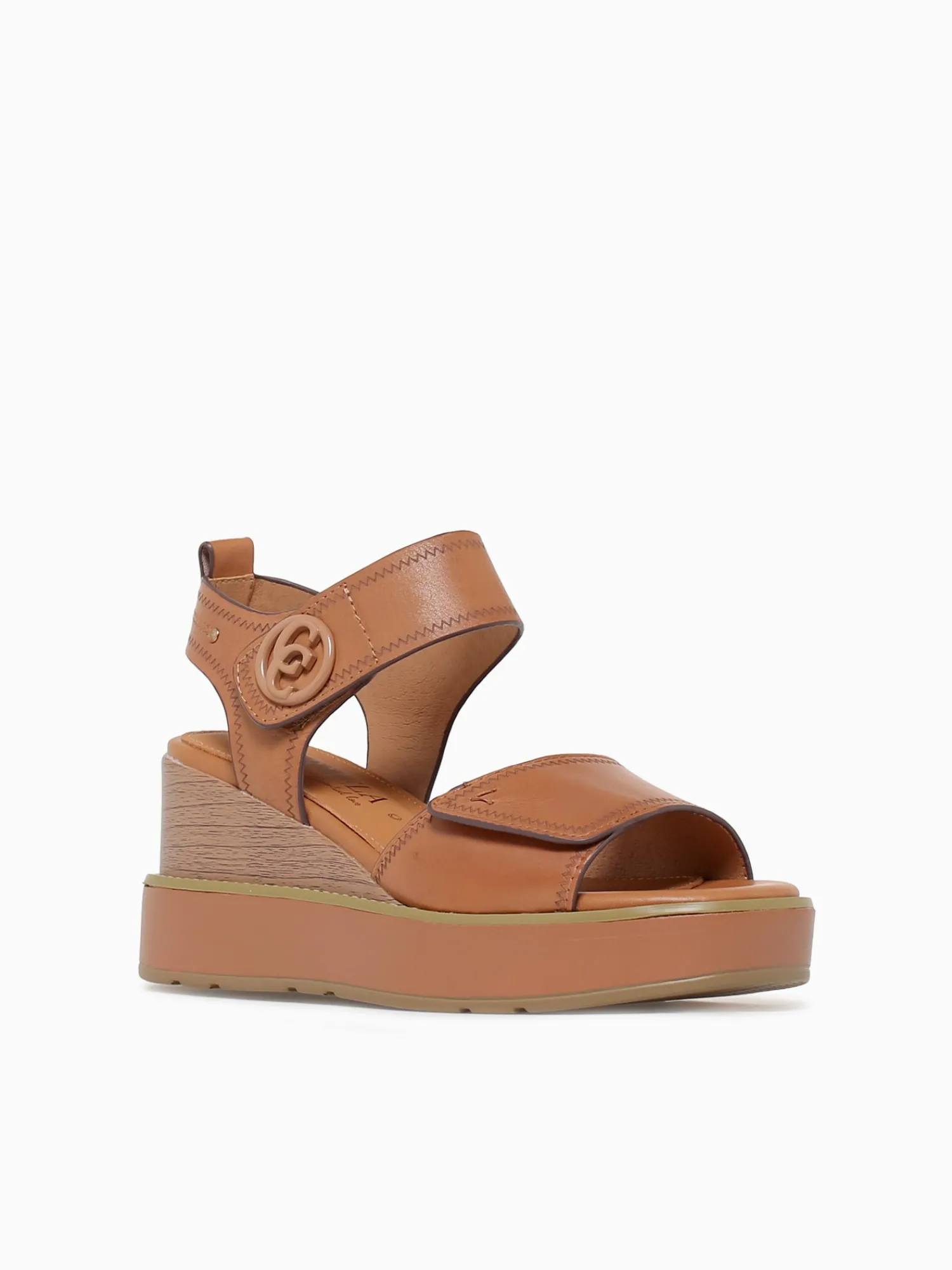 Discount Carmela caridad 162239 camel piel Cognac