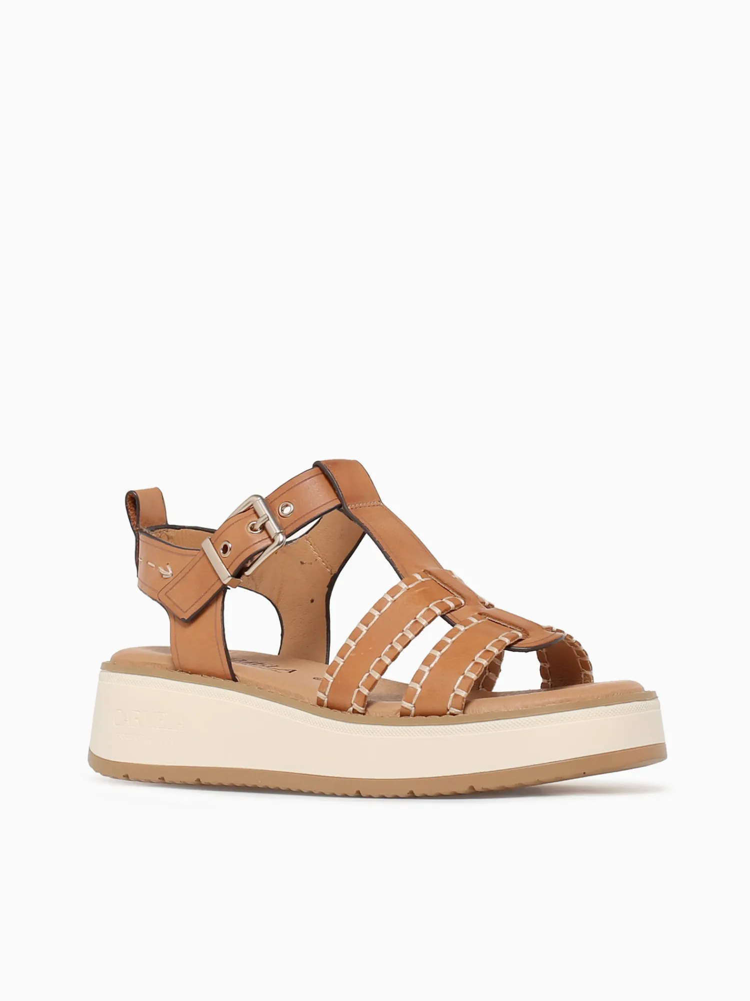 Fashion Carmela carien 162246 camel piel Cognac