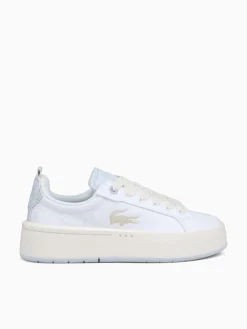 Fashion Lacoste carnaby plat 223 1 wht lt.trqs leather White