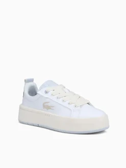 Fashion Lacoste carnaby plat 223 1 wht lt.trqs leather White