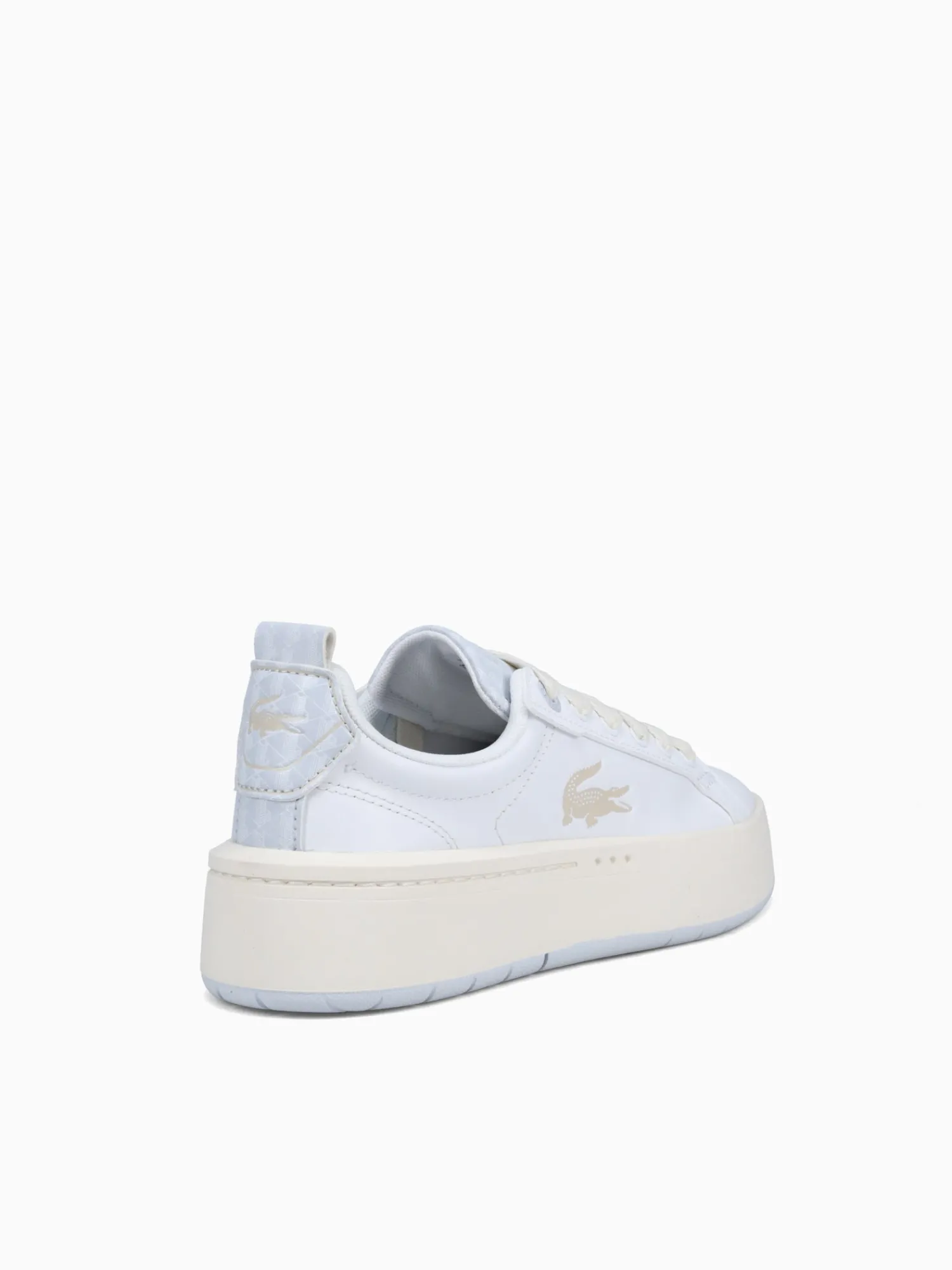 Fashion Lacoste carnaby plat 223 1 wht lt.trqs leather White