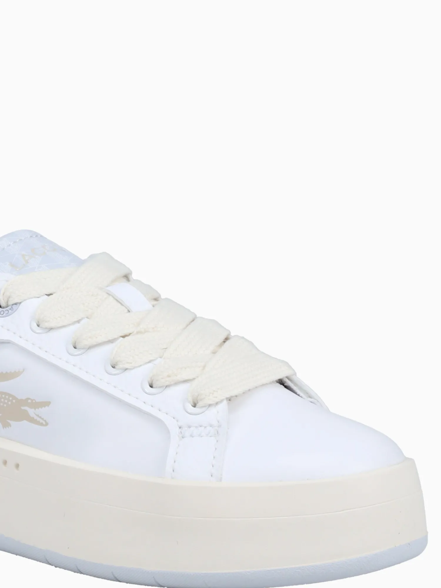 Fashion Lacoste carnaby plat 223 1 wht lt.trqs leather White