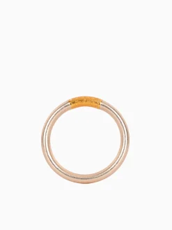 Discount BuDhaGirl champagne tzubbie all weather bangle (awb) - serenity prayer Rose Gold