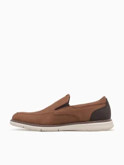 New Nunn Bush chase casual moc toe cognac multi Brown