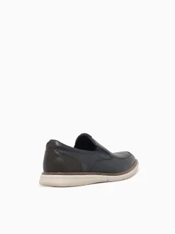 Hot Nunn Bush chase casual moc toe multi Navy
