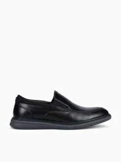 Online Nunn Bush chase moc toe man made Black