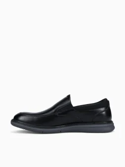Online Nunn Bush chase moc toe man made Black