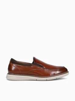 Fashion Nunn Bush chase moc toe multi man made Cognac