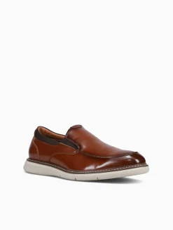 Fashion Nunn Bush chase moc toe multi man made Cognac