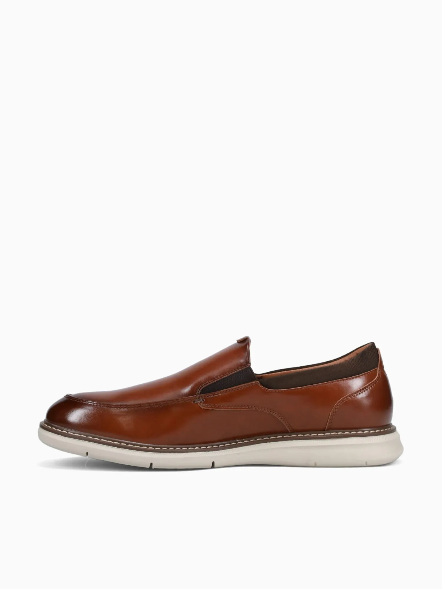 Fashion Nunn Bush chase moc toe multi man made Cognac