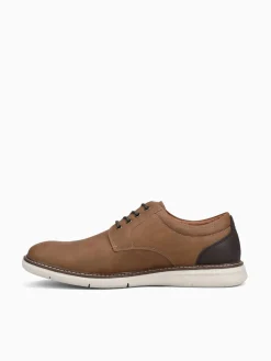 New Nunn Bush chase plain toe multi man made Cognac