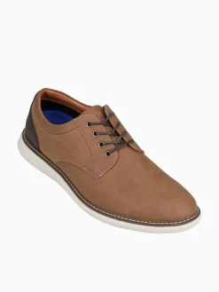 New Nunn Bush chase plain toe multi man made Cognac
