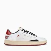 New CRIME LONDON chelsea 15200aa7 10 wht red blk lea sde White Multi