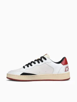 New CRIME LONDON chelsea 15200aa7 10 wht red blk lea sde White Multi