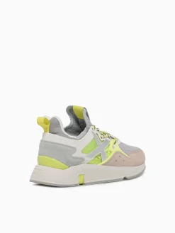 Clearance MUNICH clik woman amarillo mesh suede Yellow